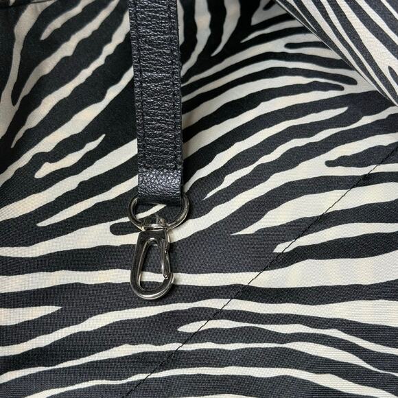 NEW Rare Vintage Kate Moss for Longchamp Black Leather Zebra Ladbroke Hobo Bag - Picture 10 of 12